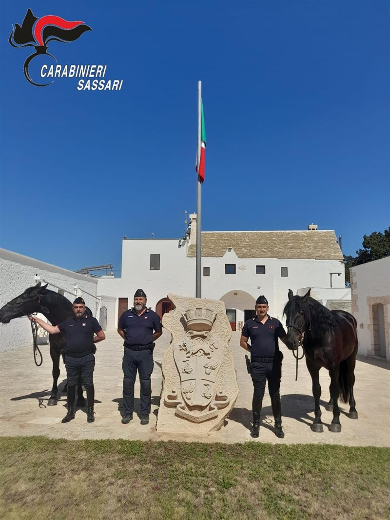 Foresta Burgos (SS): Due nuovi cavalli assegnati alla stazione dei carabinieri