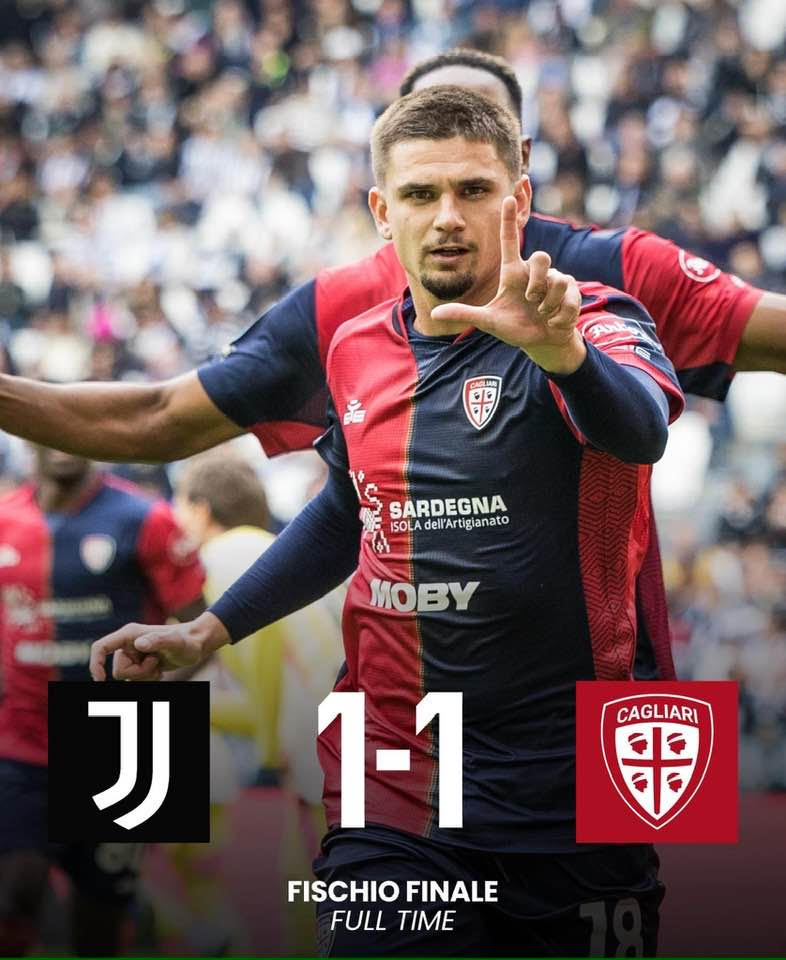 È un punto d’oro per il Cagliari. A Torino contro la Juventus Davide Nicola si inventa una squadra tutta grinta e orgoglio