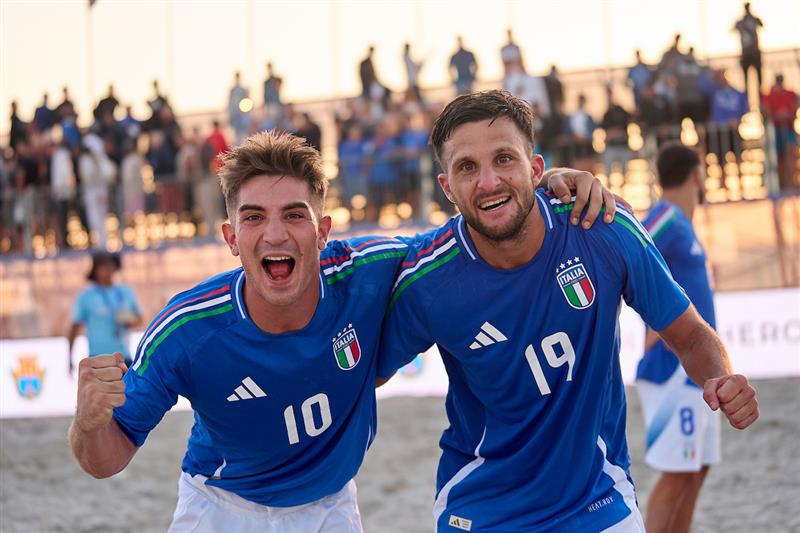 Remedi Incontenibile: Tripletta e Italia in Finale degli europei di beach soccer! Spagna Ko 4-3 al supplementare, ora il Portogallo per il titolo