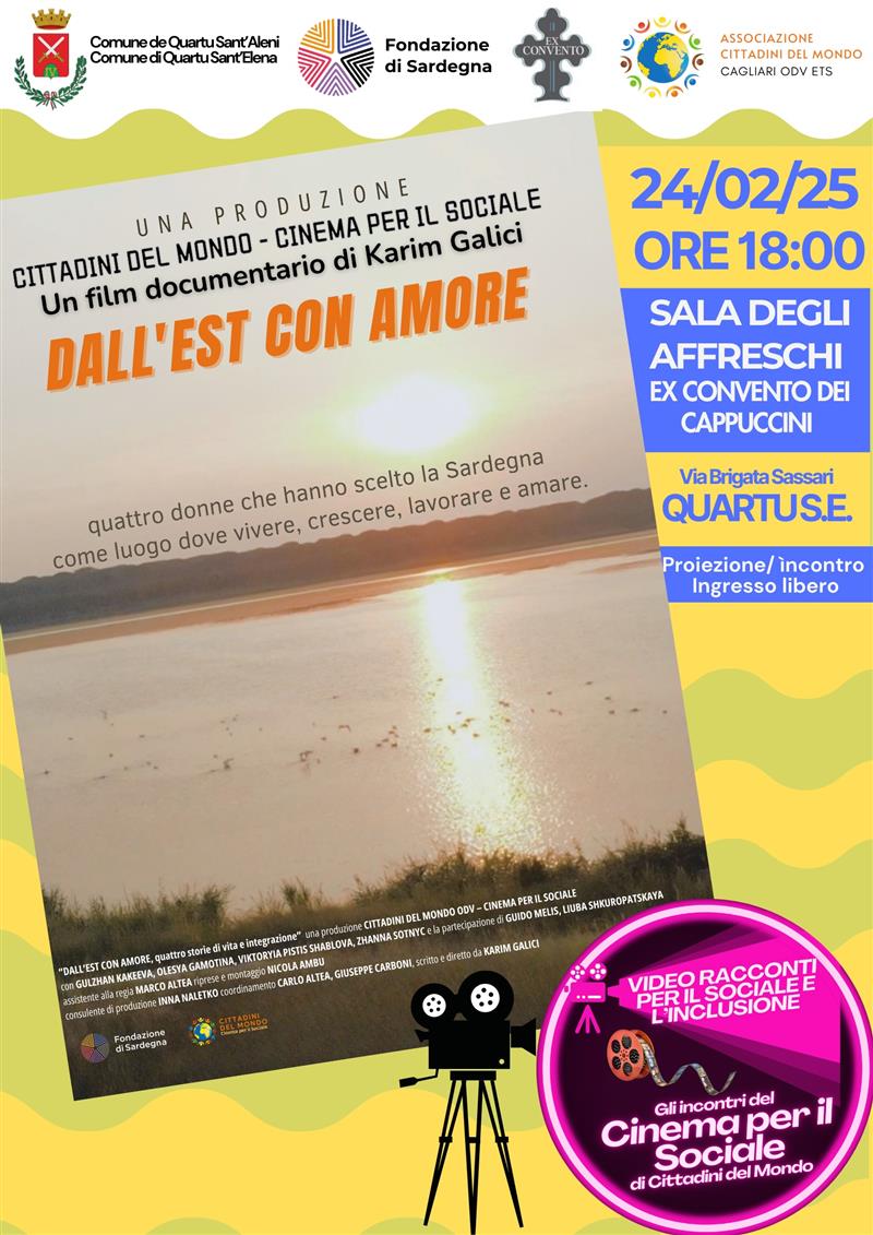 Quartu, il 24 febbraio la proiezione del docufilm "Dall