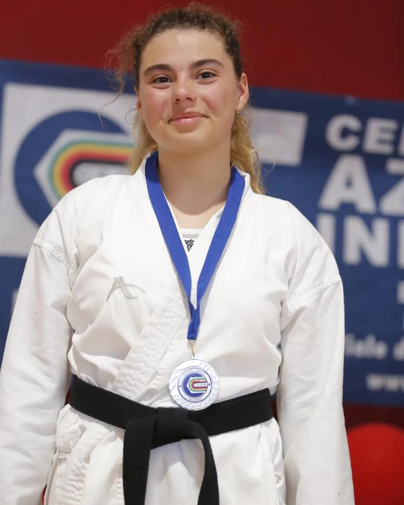 Maira Barabesi al raduno della nazionale di karate