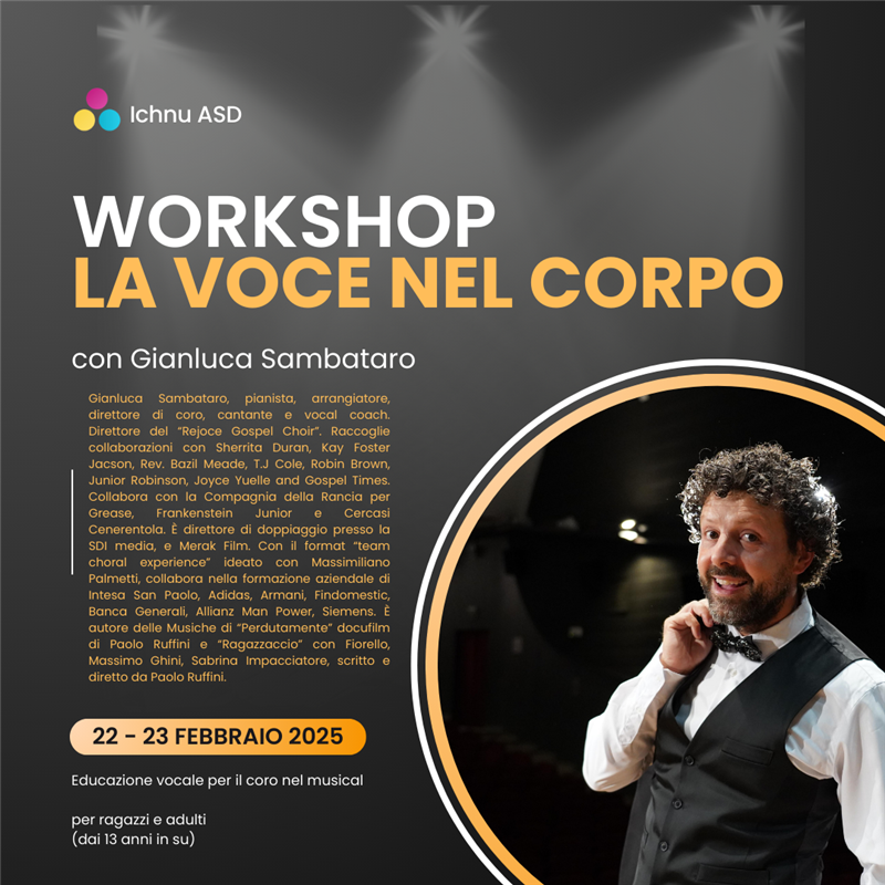 L’eccellenza del canto corale ad Alghero: Gianluca Sambataro guida un workshop di vocalità e tecnica gospel