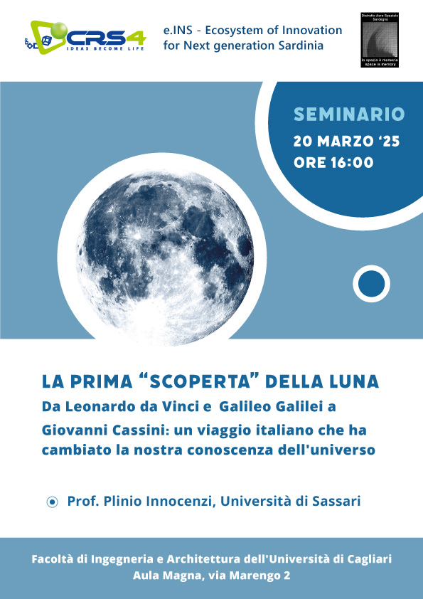 La prima “scoperta” della luna. Da Leonardo da Vinci e Galileo Galilei a Giovanni Cassini: un viaggio italiano che ha cambiato la nostra conoscenza dell’universo