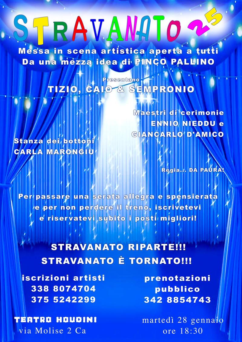 Ritorna il talent show ante-litteram sardo Stravanato