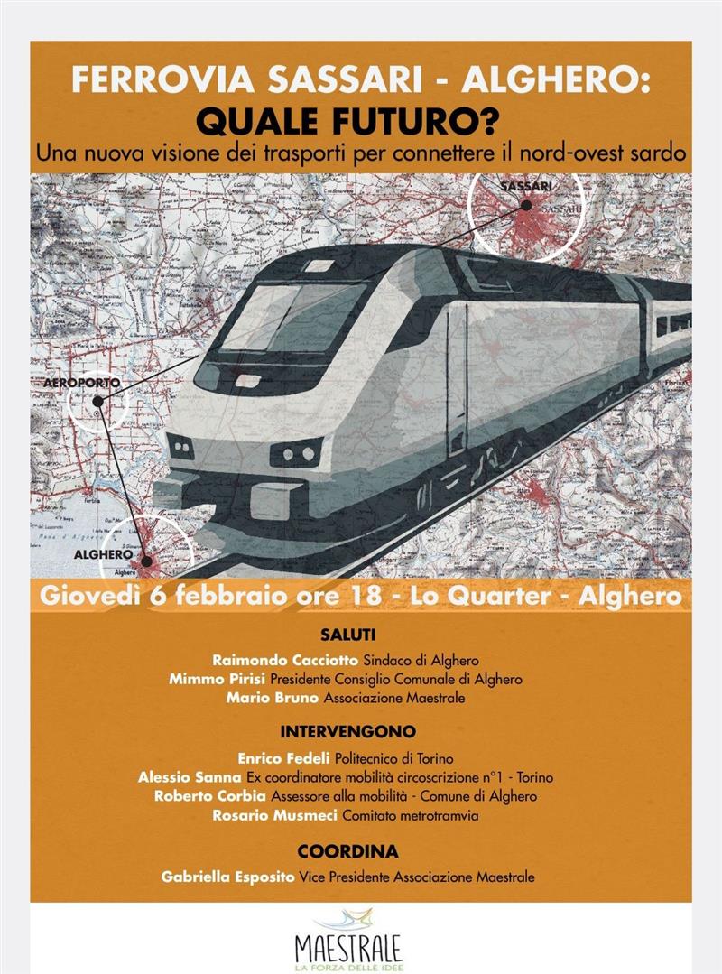 Ferrovia Sassari-Alghero: dibattito pubblico sul futuro del trasporto nel nord-ovest della Sardegna