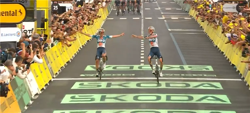 1ª Tappa Tour de France Firenze - Rimini: Un Van Den Broek fondamentale porta alla vittoria Romain Bardet al suo ultimo Tour