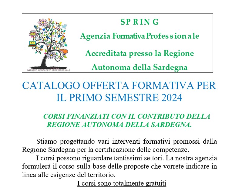 Rivoluzione formativa in Sardegna Corsi gratuiti per un futuro